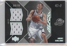 2006-07 Upper Deck UD Black Dual Materials 68/99 Andrei Kirilenko #DM-AK 0o9
