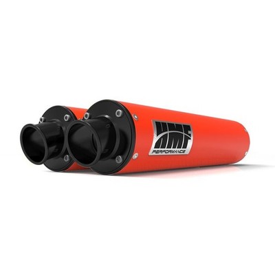 HMF Muffler Can-Am Maverick/MAX 13-18 Red Performance Dual Slip On Exhaust
