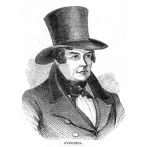 DUBLIN State Trials Portrait of John O'Connell - Antique Print 1843