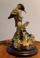 Country Artists Figure Green Woodpecker '98 Hand Crafted Painted No01145 England