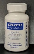 Pure Encapsulations Digestive Enzymes Ultra & Betaine HCl / Carb,Dairy Digestion