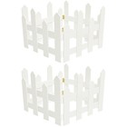 2pcs Outdoor Carbonization Fence Garden Balcony Fence Garden Wood