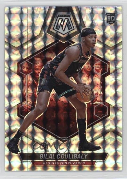 2023-24 Panini Mosaic Rookies Mosaic Prizm Bilal Coulibaly #235 Rookie RC 16km