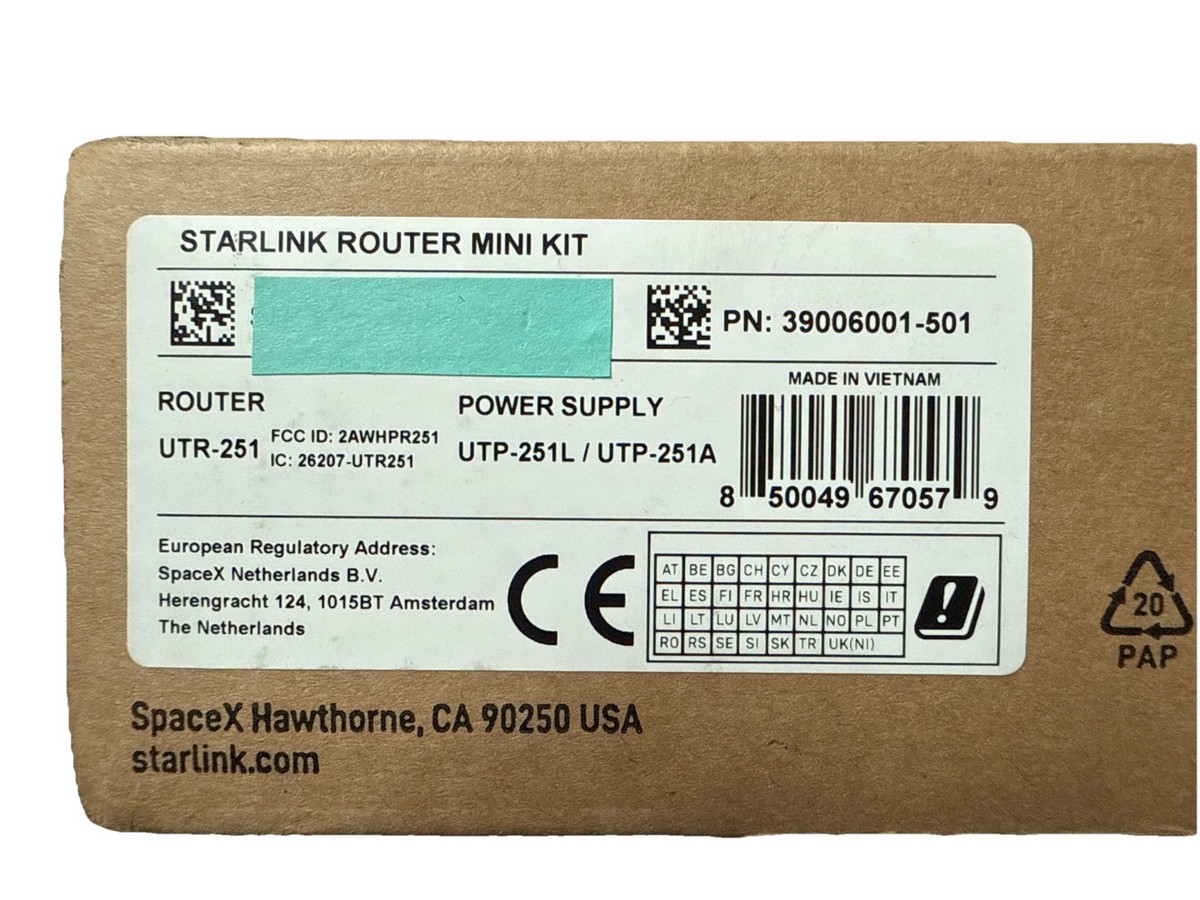 Starlink Router Mini Kit UTR-251 | eBay