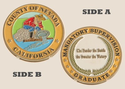 Nevada County California Mandatory Supervision Graduate Challenge Coin 1#8