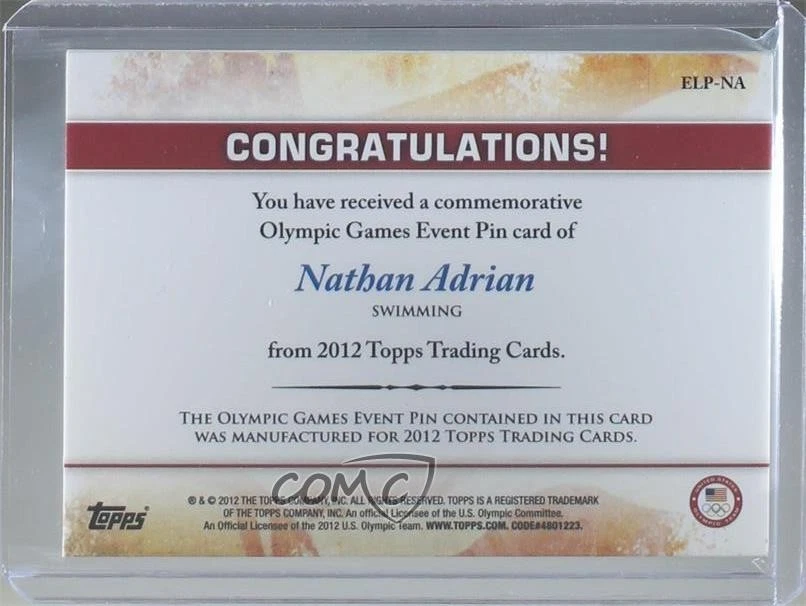 2012年美国奥林匹克队和希望纪念运动会活动徽章内森·阿德里安 — 第 2/2 张图片