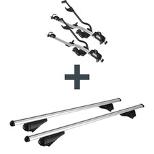 Dachtr&auml;ger + Fahrradtr&auml;ger f&uuml;r 2 Fahrr&auml;der - f&uuml;r Mercedes GLC SUV Typ X253 kpl.