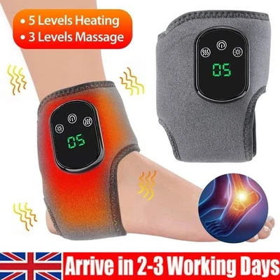 HAILICARE Foot Ankle Massager Heating Vibration Infrared Hot Compress Therapy Pain Relief