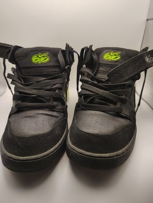 Nike 6.0 Mogan Mid 3 Black Volt Men s 10.5 Skate Shoes Zoom Air Clean