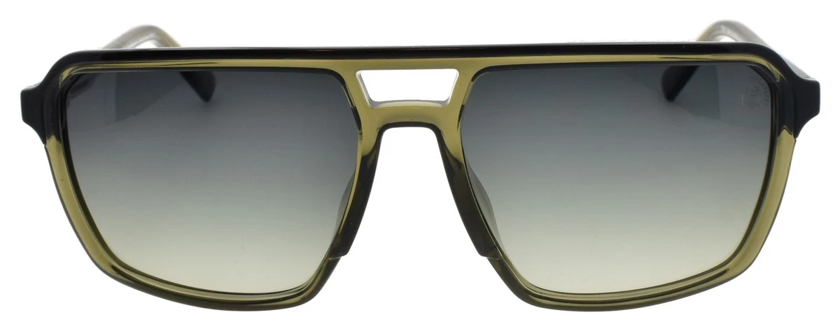 Timberland TB9301 96R Men's Sunglasses 60-17-140 Aviator Green / Polarized