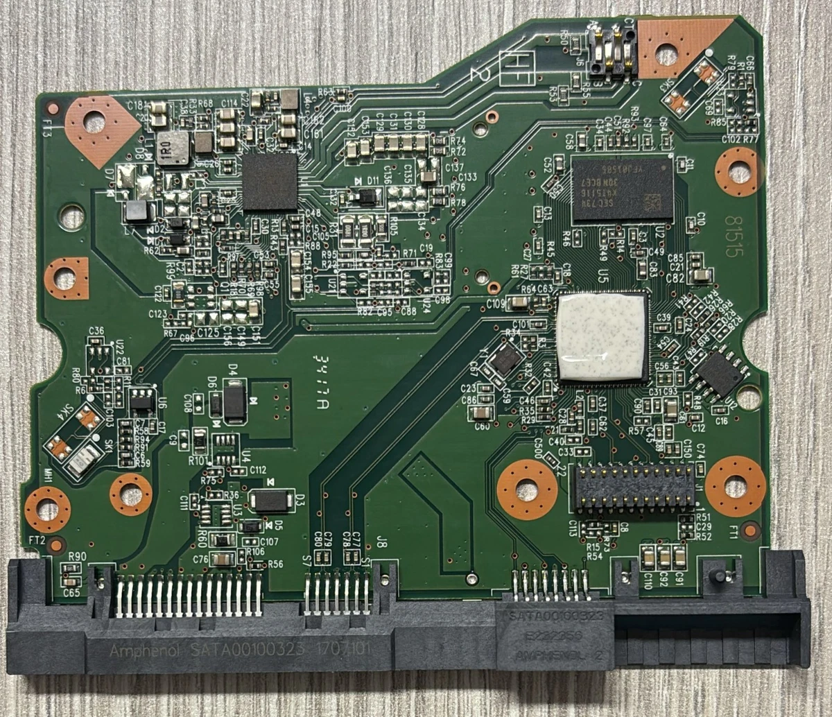 WD3200AAJS-40VWA1, 2060-701444-004 REV A, 3.5 Western Digital SATA Hard Drive Donor Pcb Logic Board For Data Recovery Repair