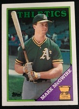 1988 Topps - Topps All-Star Rookie Mark McGwire #580 Collector's Edition...