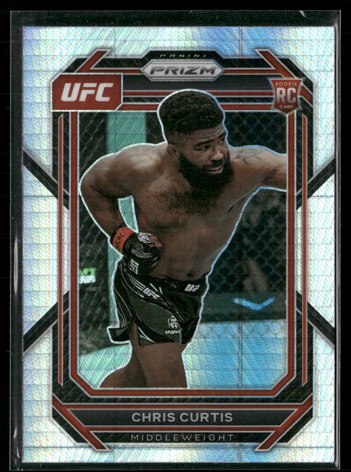 Chris Curtis 2023 Panini Prizm UFC #105 Rookie Hyper Prizms