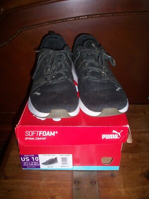 PUMA Men's BLACK Pacer Next Apex SoftFoam Optimal Comfort Sneakers Shoes w/ Box