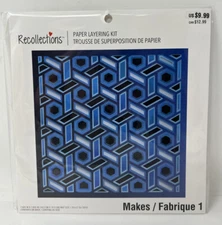 Recollections Paper Layering Kit For Paper Making Crafting GEOMETRIC