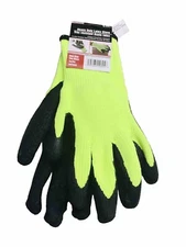 Tool bench Hardware latex gloves Heavy duty Yellow safety latex-dipped 1 Pair