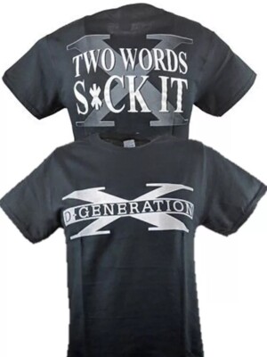 DX D-Generation X Two Words Suck It Classic Logo Black T-shirt