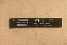 Smiths Heater Motor Label Sticker Decal Mg Midget 120203 Concours 70s Era Smiths Heater Motor Label Sticker Decal Mg Midget 120203 Concours 70s Era