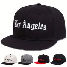 LOS ANGELES Embroidered Snapback Hat  Easy Adjustable Outdoor/Indoor Unisex Wear