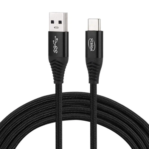1.2m Nylon Braided Cord USB to Type-C Data Sync Charge Cable with 110 Copper Wir