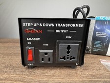 Simran AC-500W 110V 220V Power Source Voltage Converter Up-Down Transformer READ