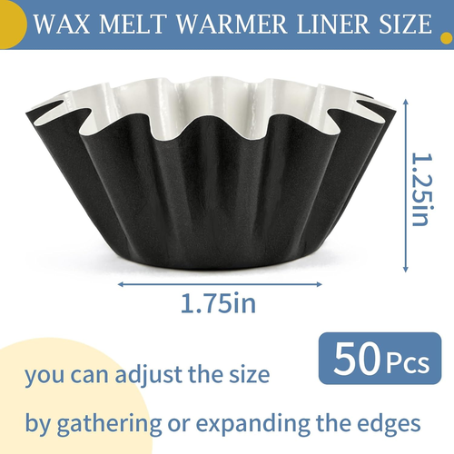 50 Pcs Wax Melt Liners, Wax Melt Warmer Liners, Leakproof & Reusable Wax Melt Cu - Picture 2 of 12