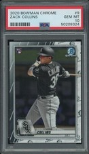2020 Bowman Chrome #9 Zack Collins PSA 10 GEM MINT Chicago White Sox RC Rookie