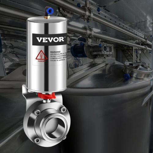 Cuerpo de acero inoxidable VEVOR Válvulas de mariposa