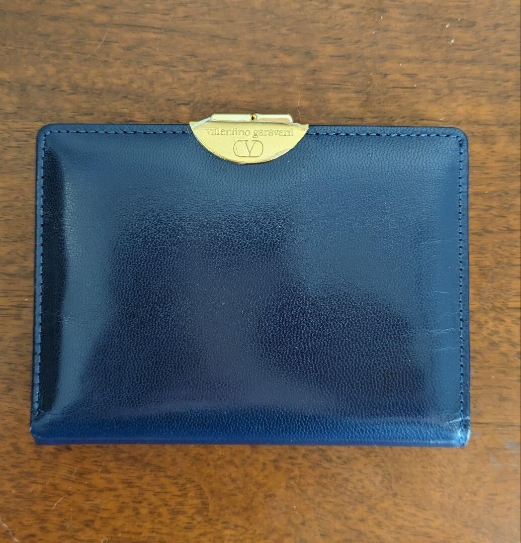 【関税&送料込み】Valentino Garavani Wallets Valentino Garavani Wallet Leather Navy with Box | eBay