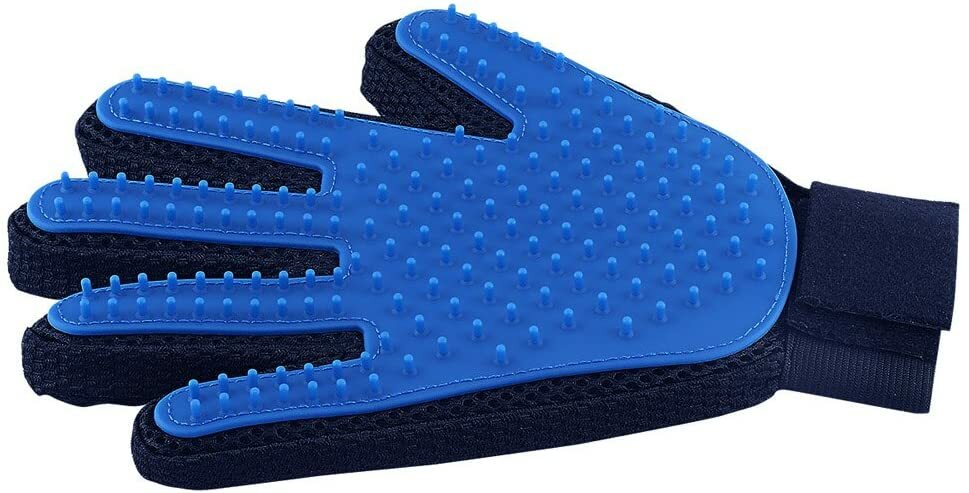 DM True Touch five finger Deshedding Glove Great for All Dogs and Cats RightHand