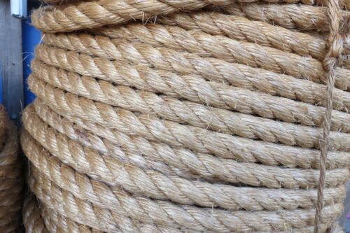 (R#215)  5/8 inch x 25 feet UNUSED MANILA ROPE ANCHOR RODE MOORING LINE MANNILA  - Picture 1 of 6