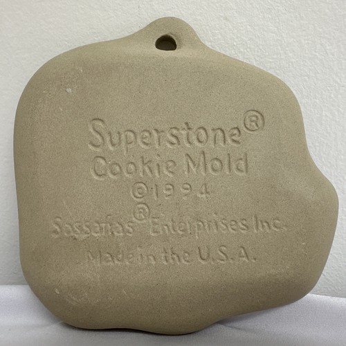 Stampo per biscotti Sassafras Superstone a forma di elefante vintage 1994 misura 5" x 5" - Foto 2 di 4