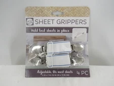 Full Load Laundry Sheet Grippers Holds Bed Sheets in Place - 4 Piece: Brand New