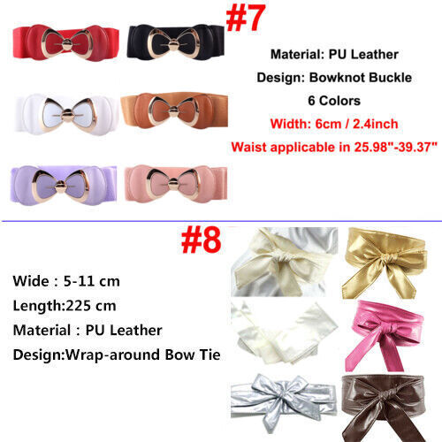 Flechtgürtel Stretchgürtel Wickelgürtel Kleid Rockabilly Taillengürtel für Damen - Bild 7 von 73