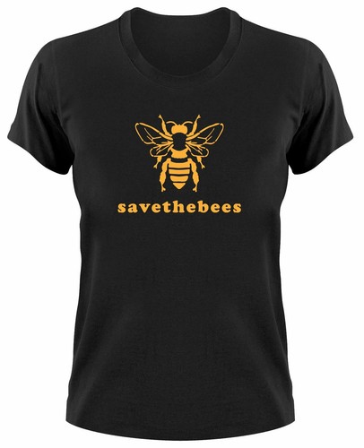 Camiseta mujer Save the Bees salva a las abejas cambio climático protección del medio ambiente medio ambiente - Imagen 2 de 2