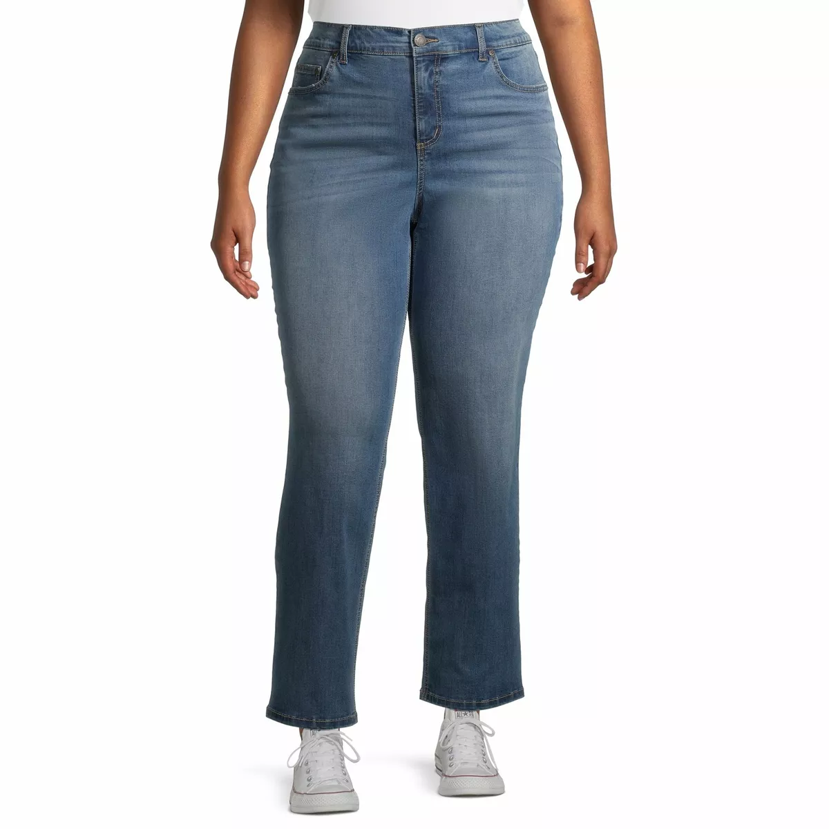 Terra & Sky Women's Plus Size Tapered Leg Active Pant 