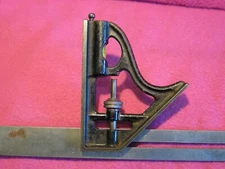 vintage Stanley USA no 21 square slotted combination for carpenter shop tool rul