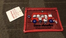 Sanrio Characters Vinyl Red Mesh Zipper Pouch Translucent Hello Kitty My Melody