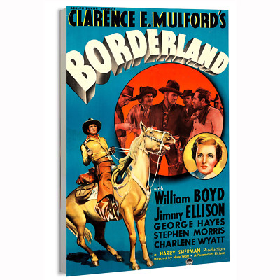 1937 Borderland (Paramount) Pre 1945 Movie Poster or Canvas Art Print