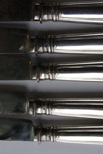 Speisebesteck, Silberbesteck 800 Silber, 66 teilig, Original, 4111 g - Bild 5 von 13