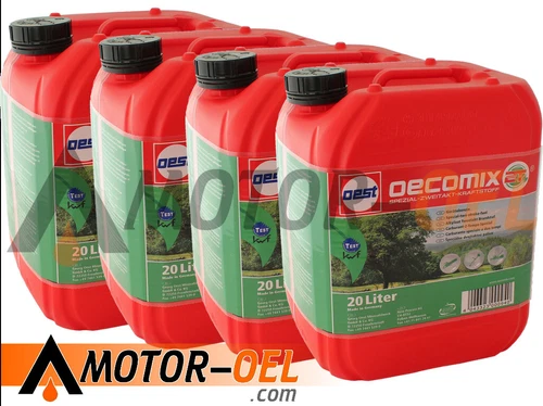 80 Liter (4x20L) OEST Oecomix 2T Sonderkraftstoff, 32574