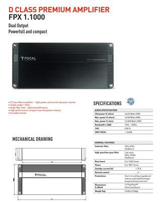 amplifiers power and musicality FPX 1.1000