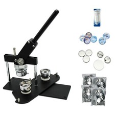 KIT - 37mm 1 1/2" Button Maker-B400 Round Mould 200 Pin Parts  Circle Cutter