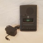 GE General Electric Cassette Recorder 3-5027 Tape Player & DC Adapter