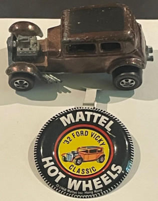 Hot Wheels Redline 1968  CLASSIC 32 FORD VICKY USA Brown W/BADGE