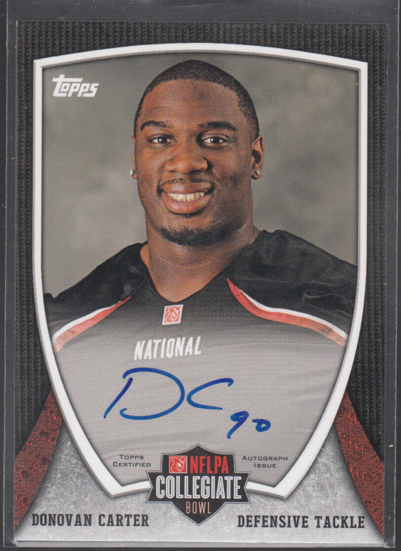 DONOVAN CARTER 2013 Topps NFLPA Collegiate Bowl Autographs #73