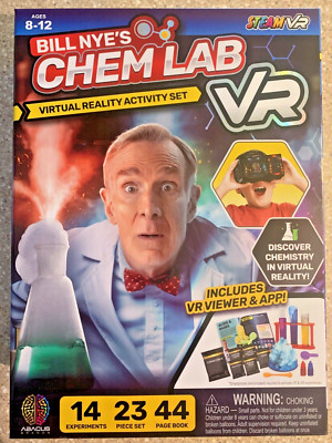 Bill Nye's Virtual Reality Chem Lab Science Experiment Kit by  | VR STEM Toy NIB