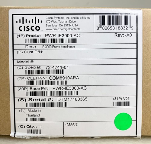 Cisco PWR-IE3000-AC - IE 3000 Series Power Expansion Module - 第 3/10 張圖片