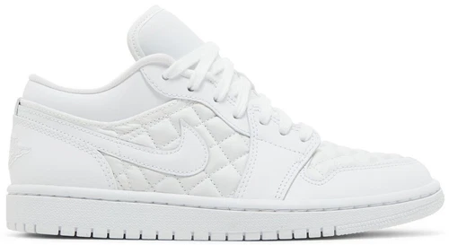 Jordan 1 Low Triple White Quilted W