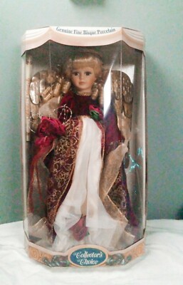 New Collectors Choice Fine Bisque Porcelain Doll 18'' Beautiful Doll has wings 